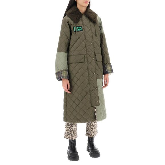 BARBOUR x GANNI Trench Trapuntato Burghley - Picture 2 of 4